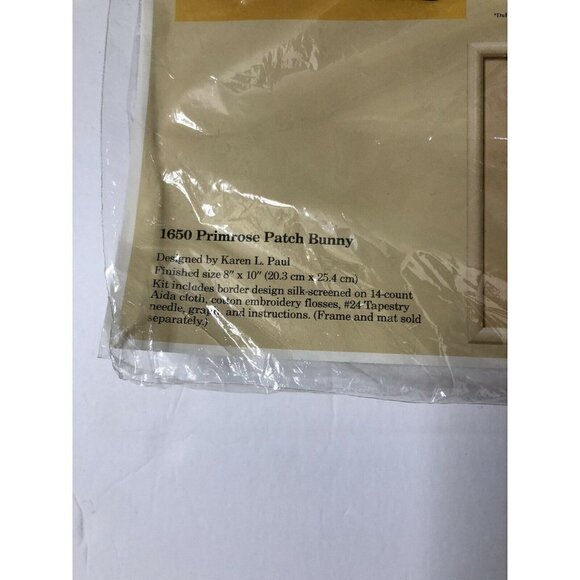 Creative Circle Primerose Patch Bunny Cross Stitch - Picture 3 of 5